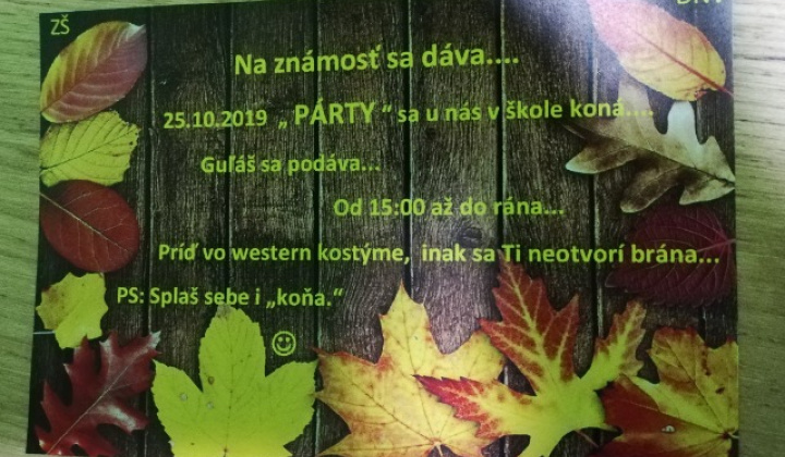 JESENNÁ SLÁVNOSŤ 2019